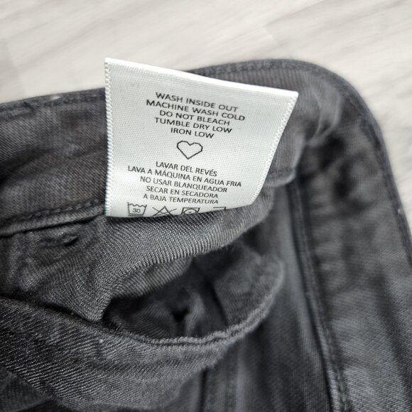 Windsor Jeans Womens 5 Black Distressed Skinny Denim Raw Hem Ripped Ankle - Picture 6 of 11